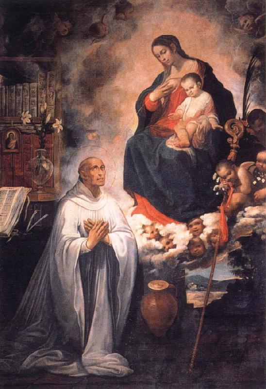 ROELAS, Juan de las Vision of St.Bernard Germany oil painting art